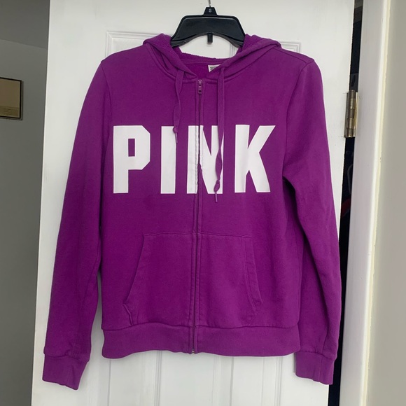 PINK Victoria's Secret Tops - Like New PINK zip up hoodie